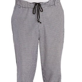 PANTALONE CUOCO QUADR.B/N XL